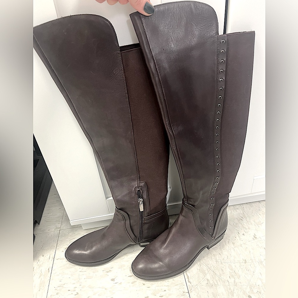 Vince Camuto- Women’s Pardonal Leather Riding Boots 👢 SIZE 7